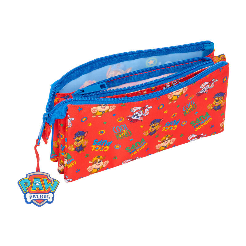 Portatodo triple azul SAFTA de Paw Patrol con tres compartimentos - 3