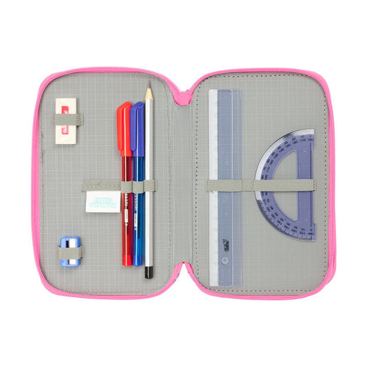Plumier triple rosa de Gabby’s Dollhouse con tres compartimentos - 4