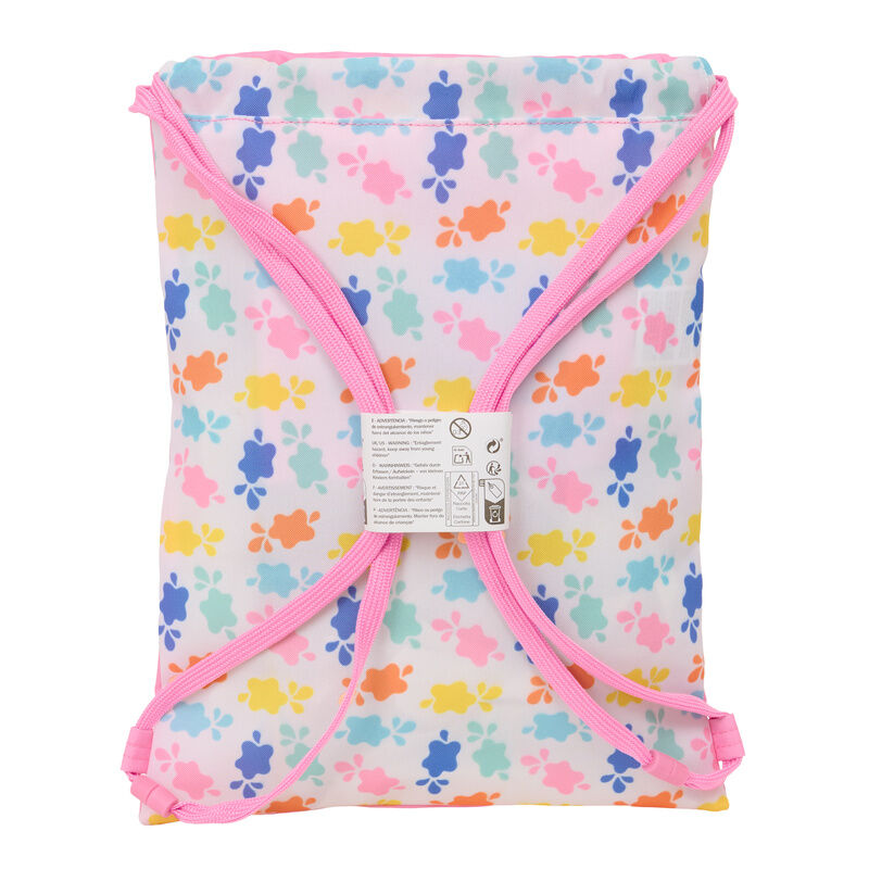 Saco rosa Peppa Pig Baby Pig con cordones - 5