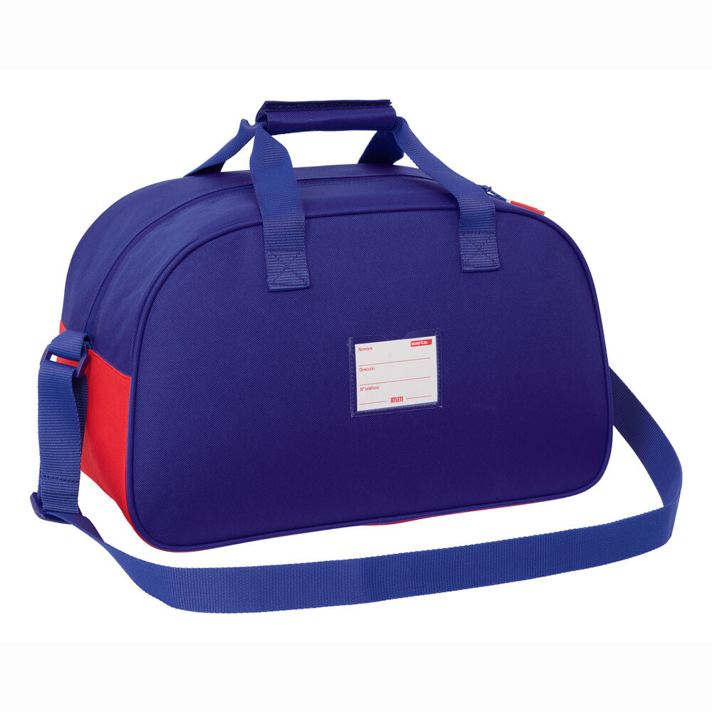 Bolsa de deporte SAFTA del Atlético de Madrid azul, roja y blanca - 3