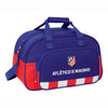 Bolsa de deporte SAFTA del Atlético de Madrid azul, roja y blanca