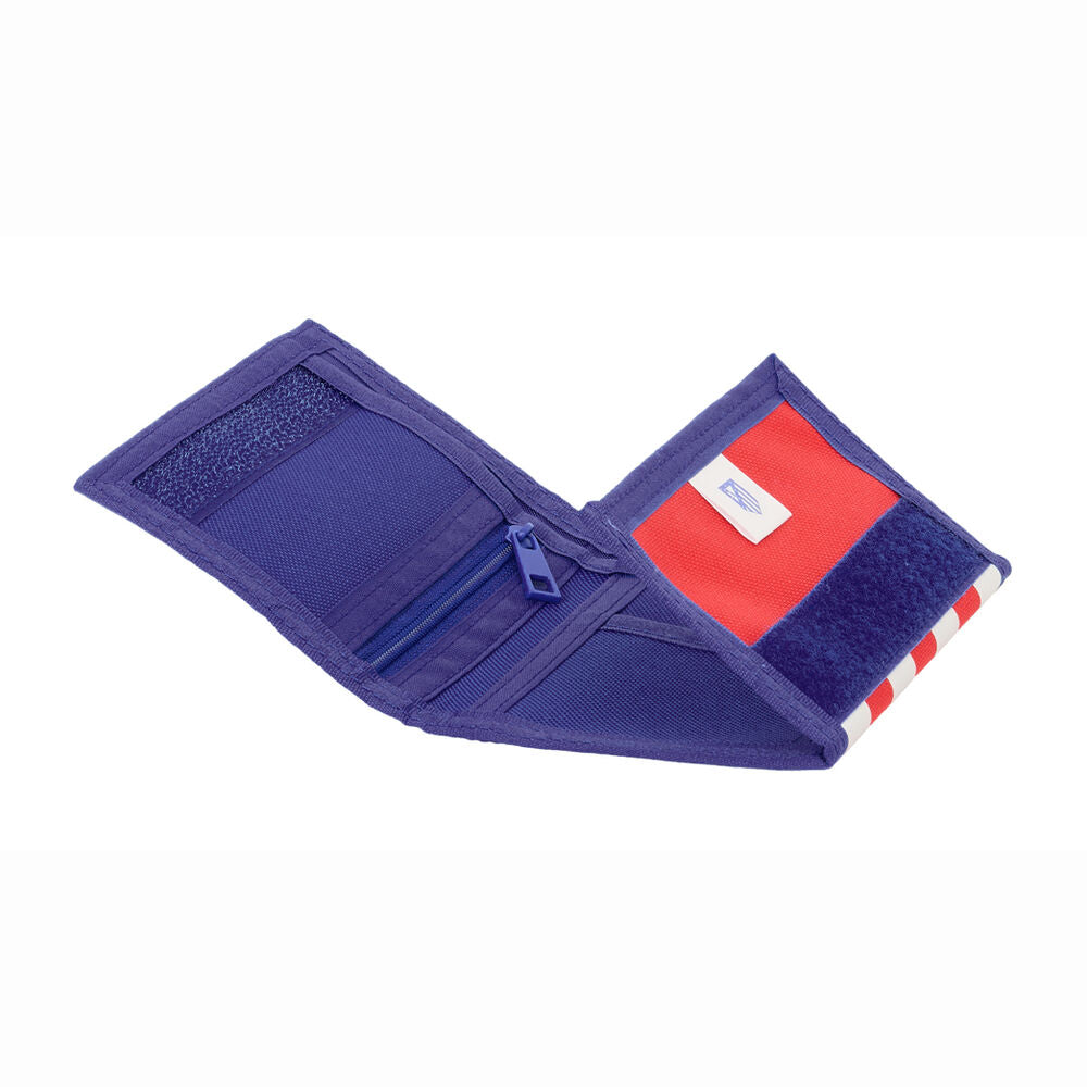 Cartera azul del Atlético de Madrid SAFTA con escudo y bolsillo para monedas - 2