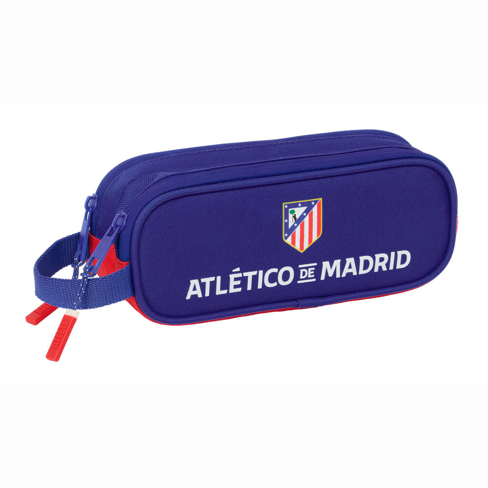 Portatodo doble Atlético de Madrid azul marino con asa lateral