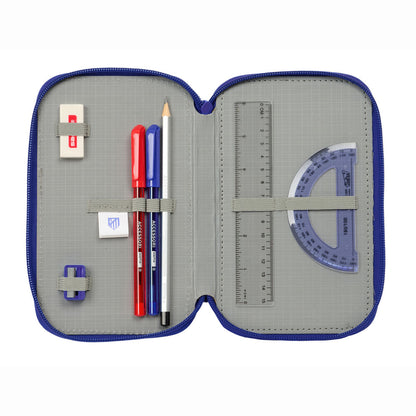 Plumier triple del Atlético de Madrid SAFTA en azul, rojo y blanco - 4