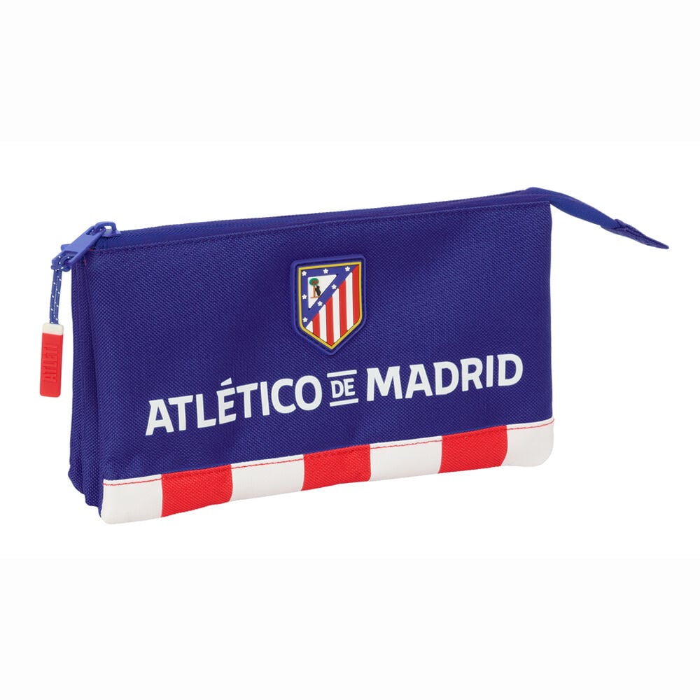 Portatodo triple del Atlético de Madrid SAFTA en azul, rojo y blanco