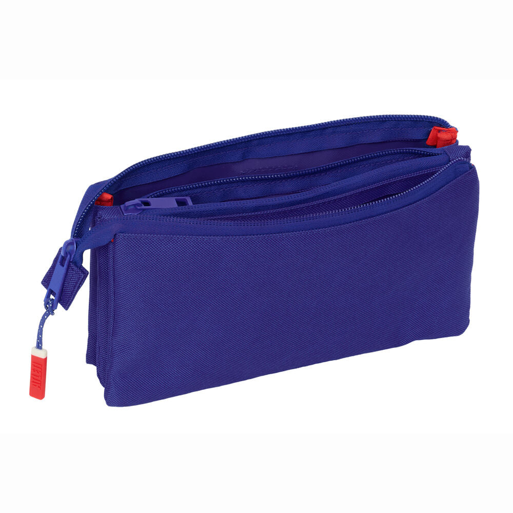 Portatodo triple del Atlético de Madrid SAFTA en azul, rojo y blanco - 3