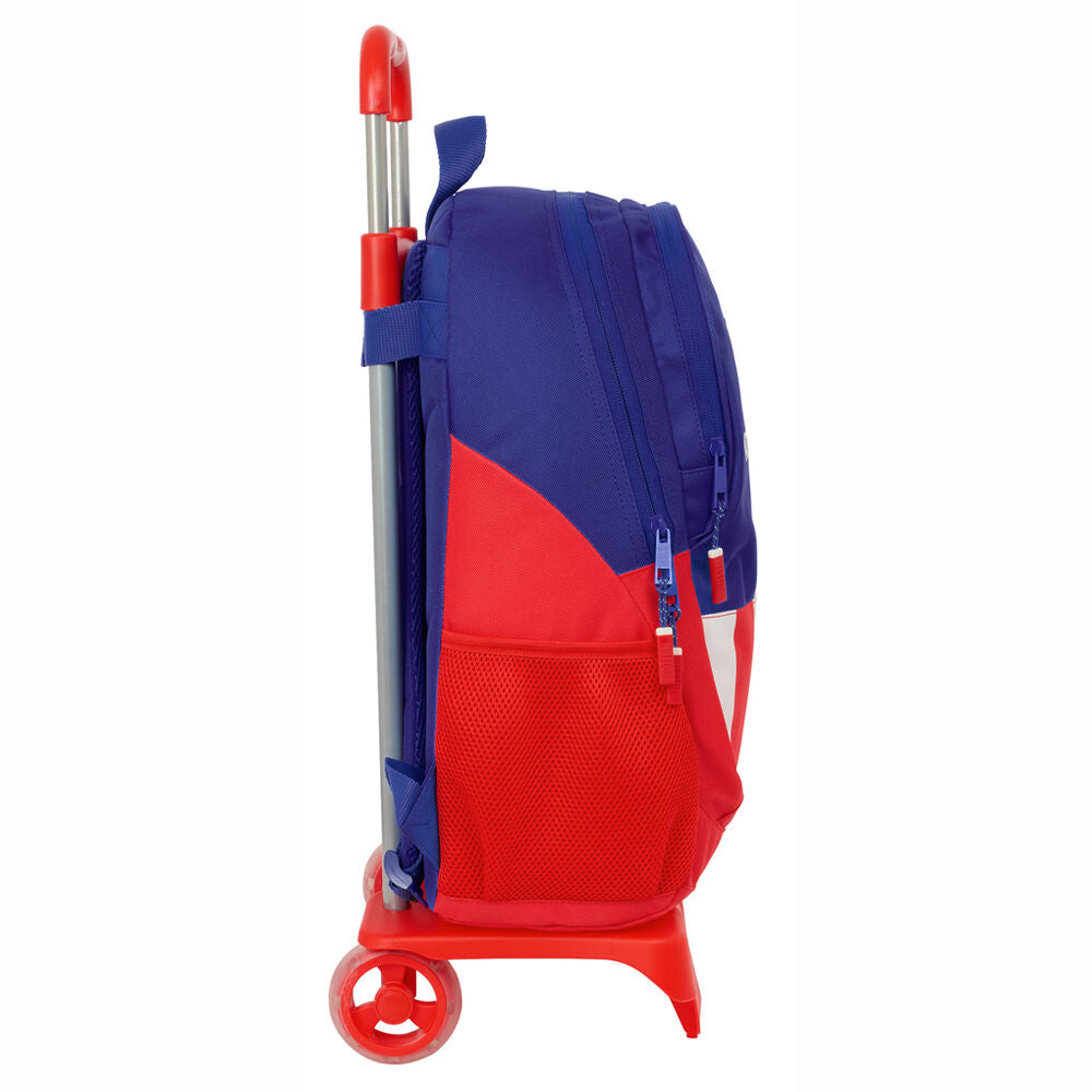 Trolley mochila SAFTA del Atlético de Madrid en azul, rojo y blanco - 3