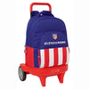 Trolley SAFTA del Atlético de Madrid azul, rojo y blanco con mochila extraíble