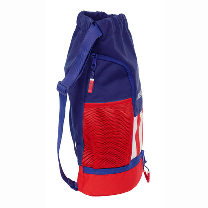 Saco mochila azul y rojo del Atlético de Madrid con bolsillos laterales - 4