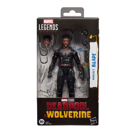 Figura articulada de Blade Marvel Legends Series de 15 cm con espada y arma - 2