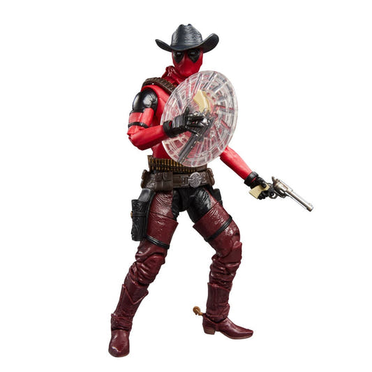 Figura articulada Cowboypool de Deadpool de 15 cm con sombrero y escudo