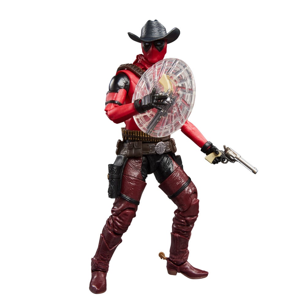 Figura articulada Cowboypool de Deadpool de 15 cm con sombrero y escudo
