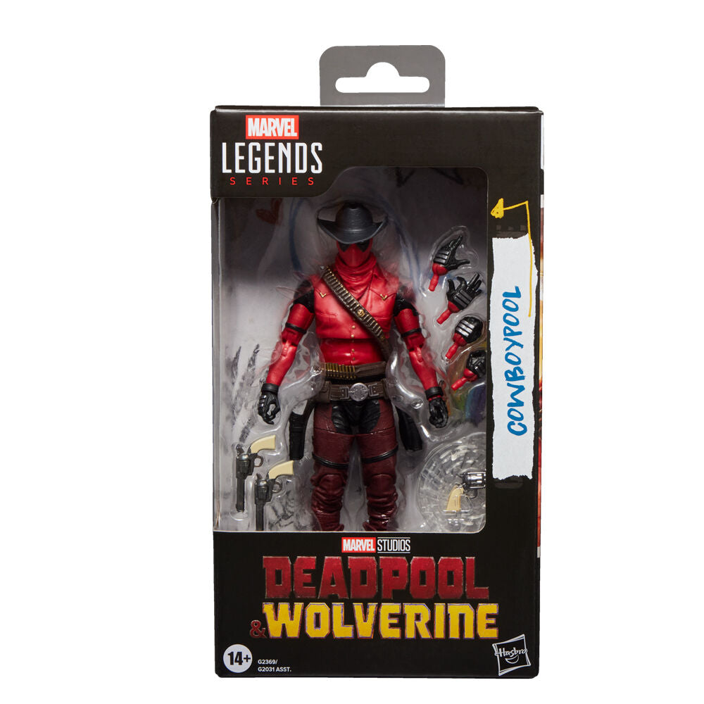 Figura articulada Cowboypool de Deadpool de 15 cm con sombrero y escudo - 2