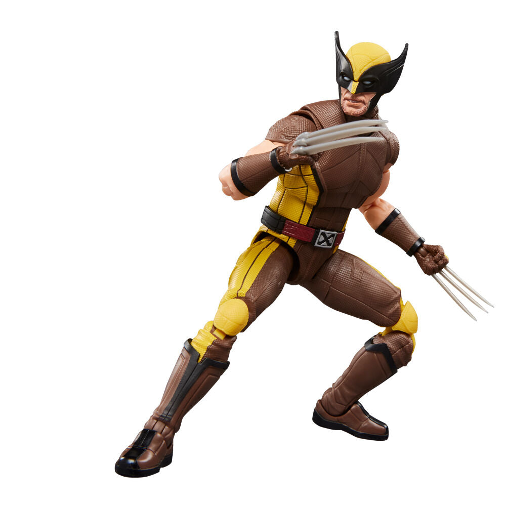 Figura articulada de Wolverine con traje marrón y amarillo - 4