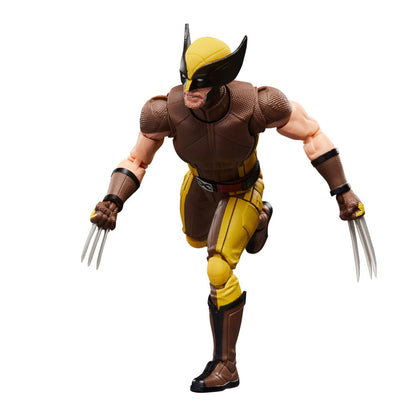 Figura articulada de Wolverine con traje marrón y amarillo - 5