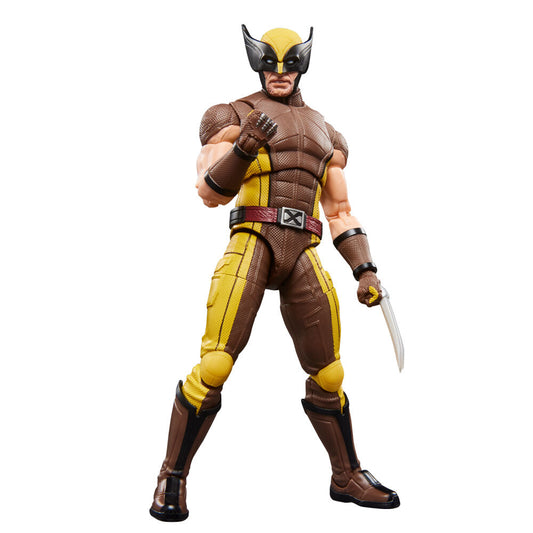 Figura articulada de Wolverine con traje marrón y amarillo - 9