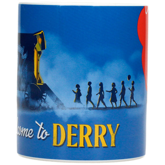 Taza de cerámica IT Welcome to Derry con diseño de circo y globo rojo - 2