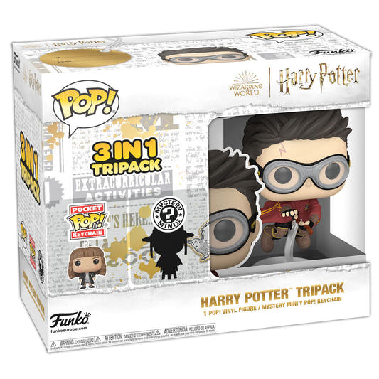 Funko Harry Potter Tripack 3 en 1 con figura POP!, Mystery Mini y llavero