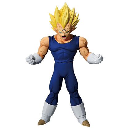 Figura Ichibansho de Majin Vegeta con uniforme azul y cabello dorado