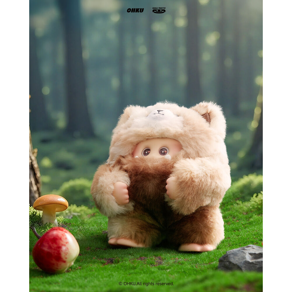 Muñecos sorpresa OHKU Giggle Monster Bosque Peludo con anilla - 3