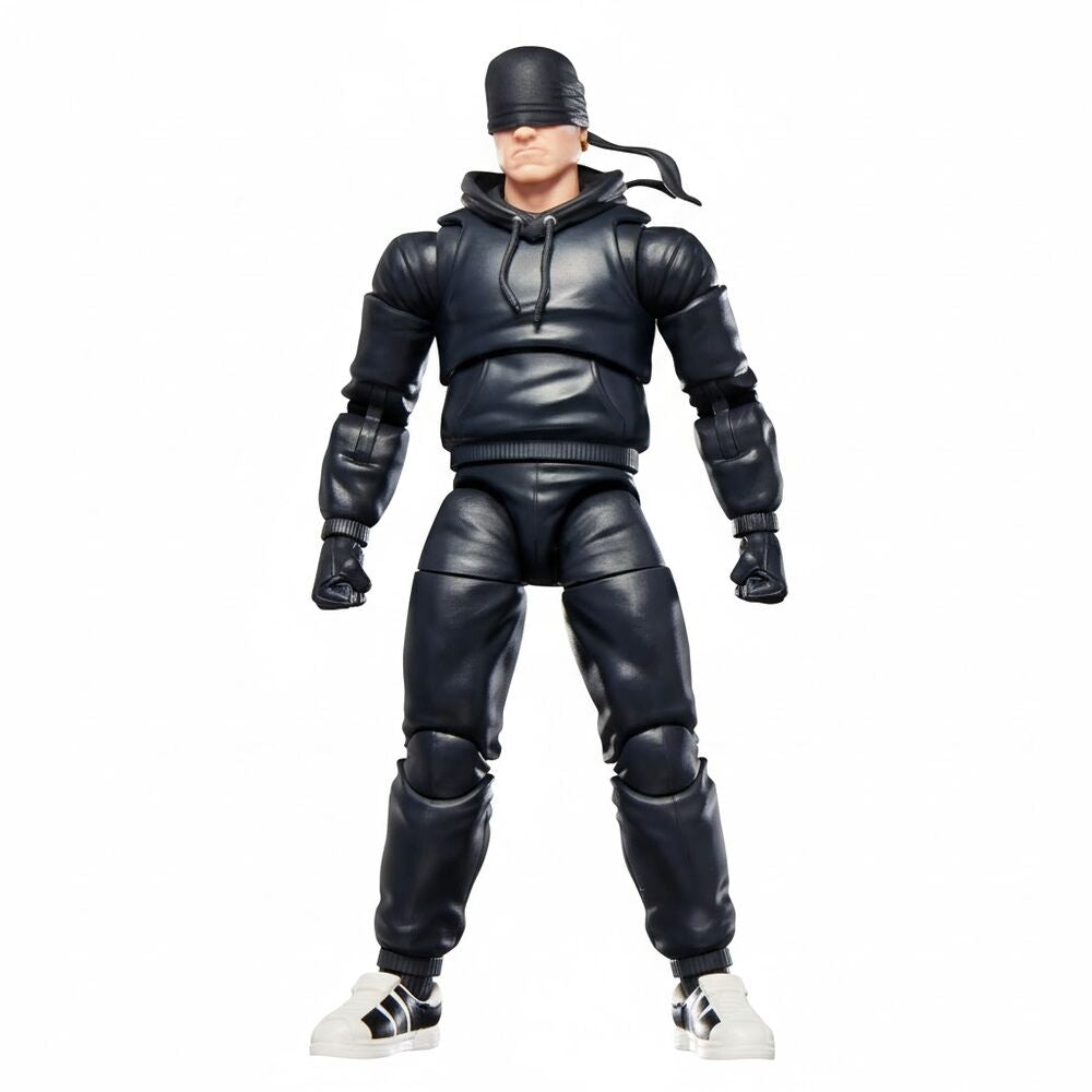 Figura articulada de Daredevil Marvel Legends de 15 cm con atuendo negro y bastón