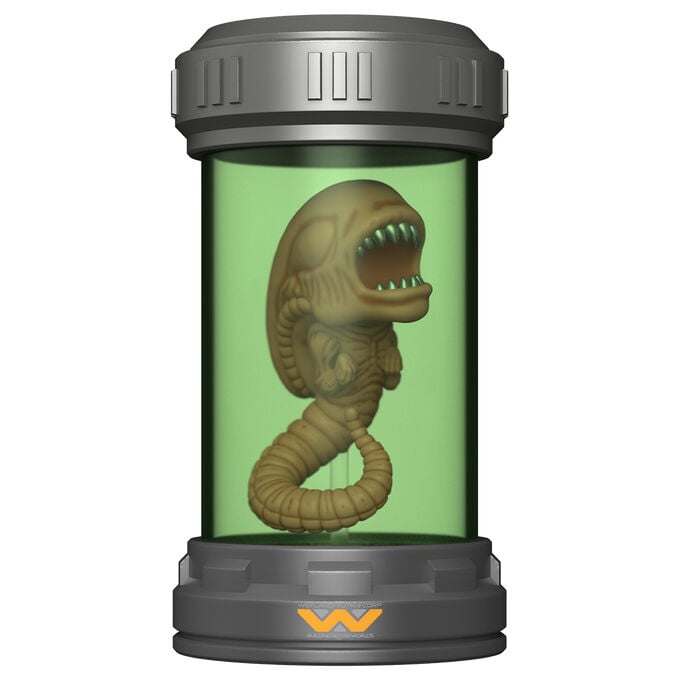 Figura Funko POP Premium Alien Xenomorph en cápsula cilíndrica