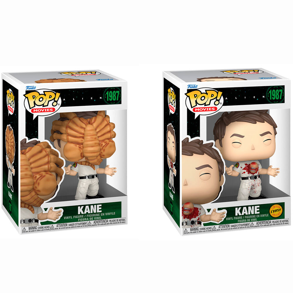 Figuras Funko POP! de Kane de Alien en sus cajas, con versión Chase
