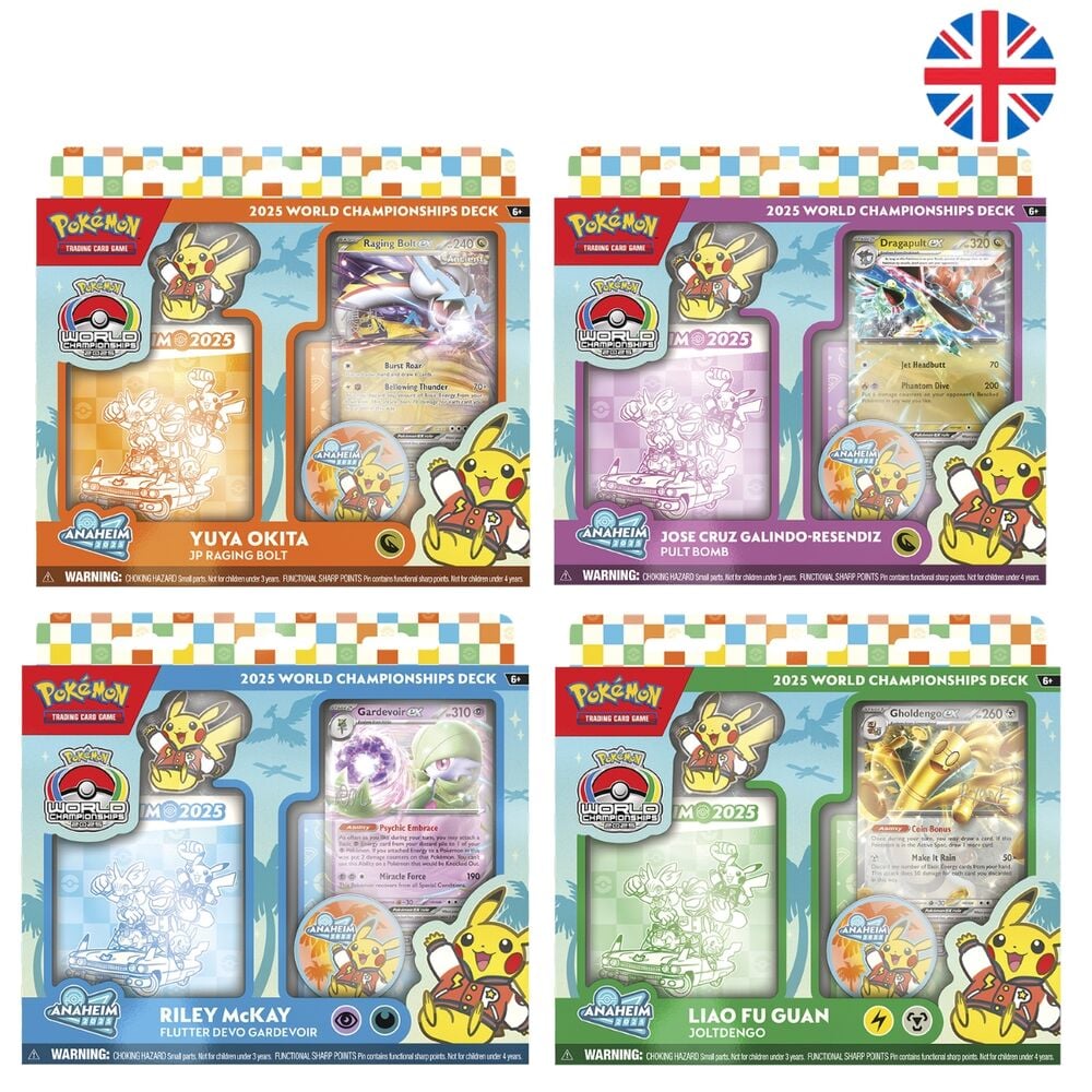 World Championships Deck 2025 de Pokémon en inglés, cuatro variantes