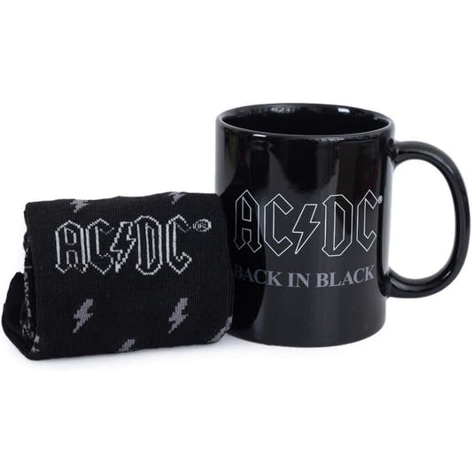 Set AC/DC con taza negra y calcetines en caja con ventana - 3