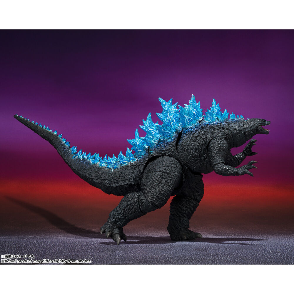 Figura articulada Godzilla 2024 de 16 cm con placas dorsales azules - 3