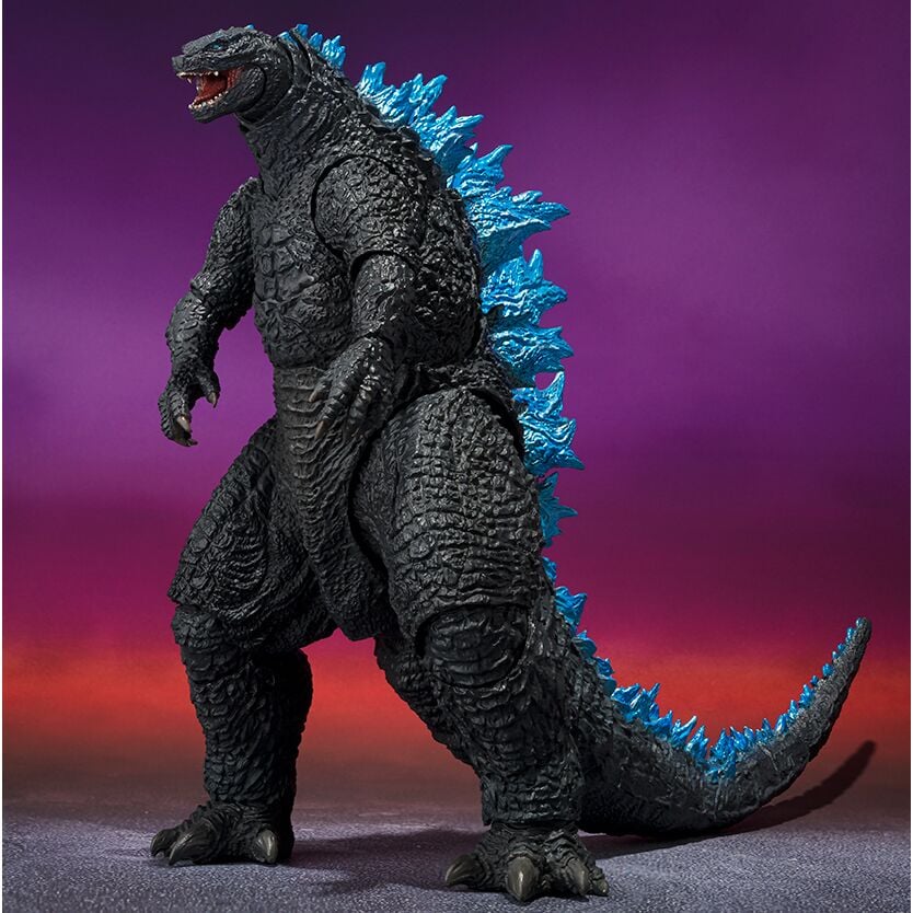 Figura articulada Godzilla 2024 de 16 cm con placas dorsales azules