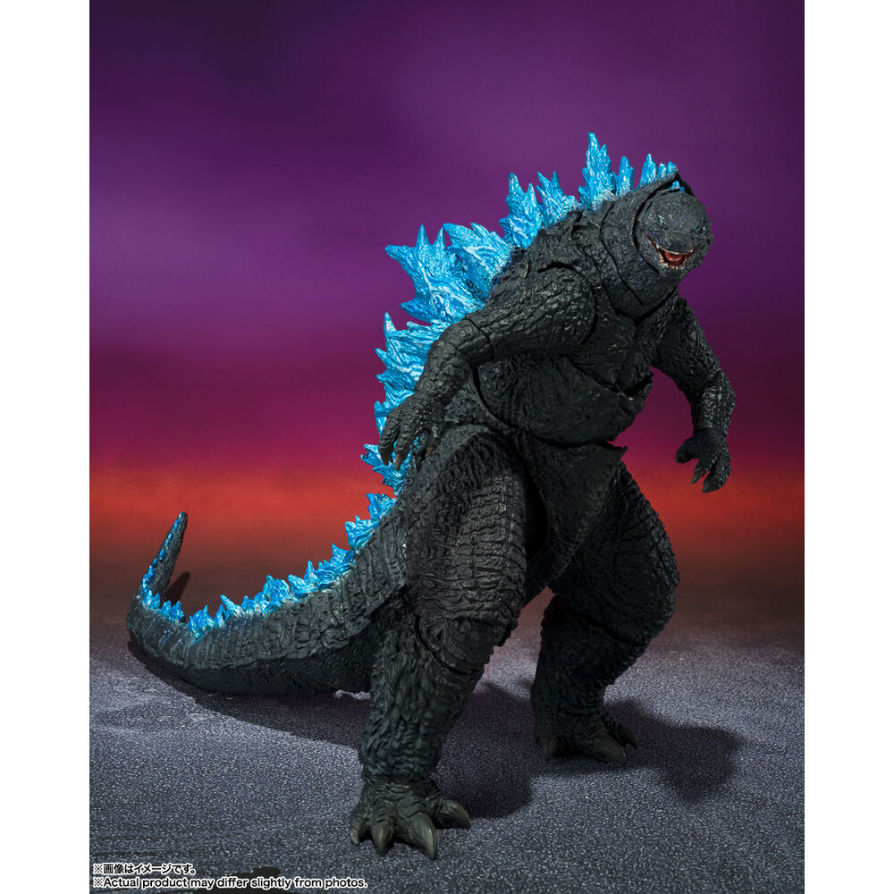 Figura articulada Godzilla 2024 de 16 cm con placas dorsales azules - 7