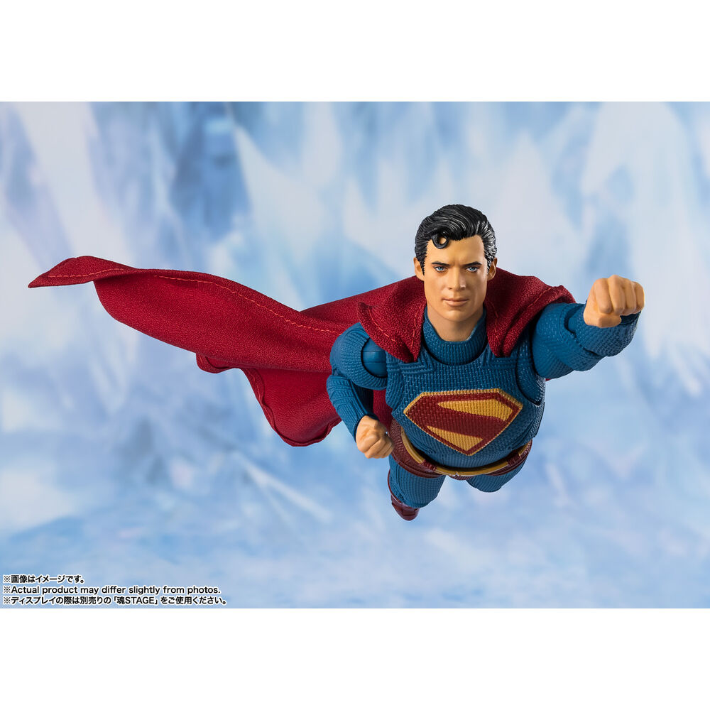 Figura articulada S.H.Figuarts de Superman con traje azul y capa roja - 2