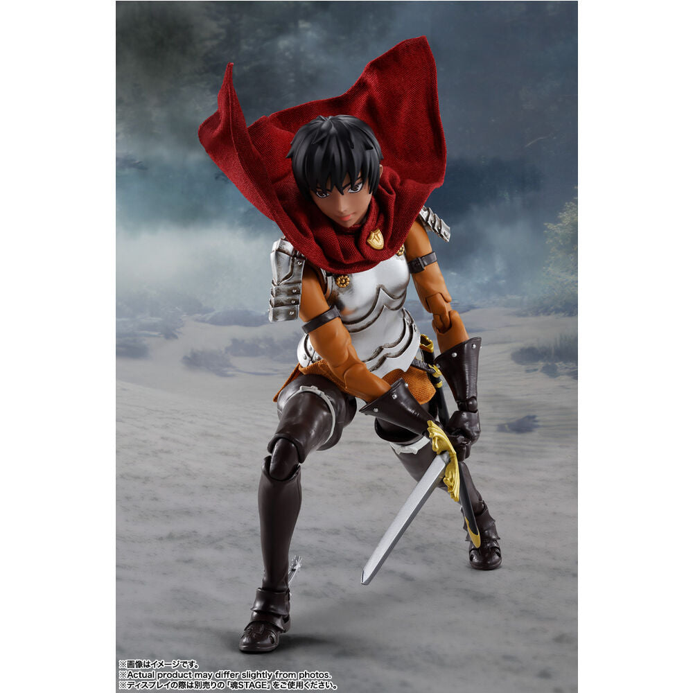 Figura S.H.Figuarts de Casca de Berserk con capa roja y espada - 6