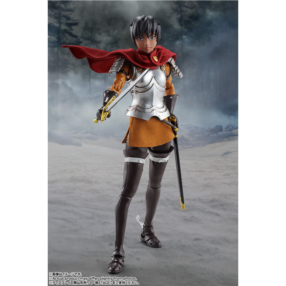 Figura S.H.Figuarts de Casca de Berserk con capa roja y espada - 7