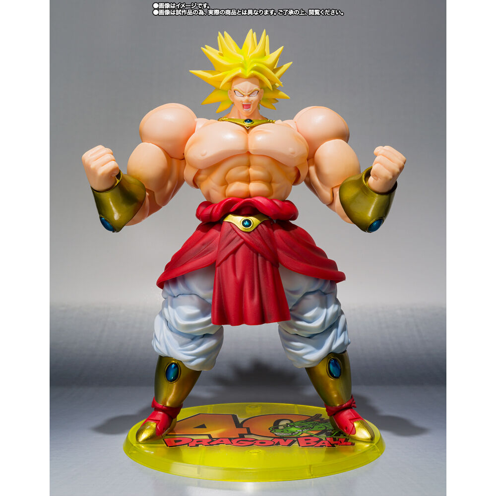 Figura articulada S.H.Figuarts de Broly con cabello amarillo y atuendo rojo y blanco - 5