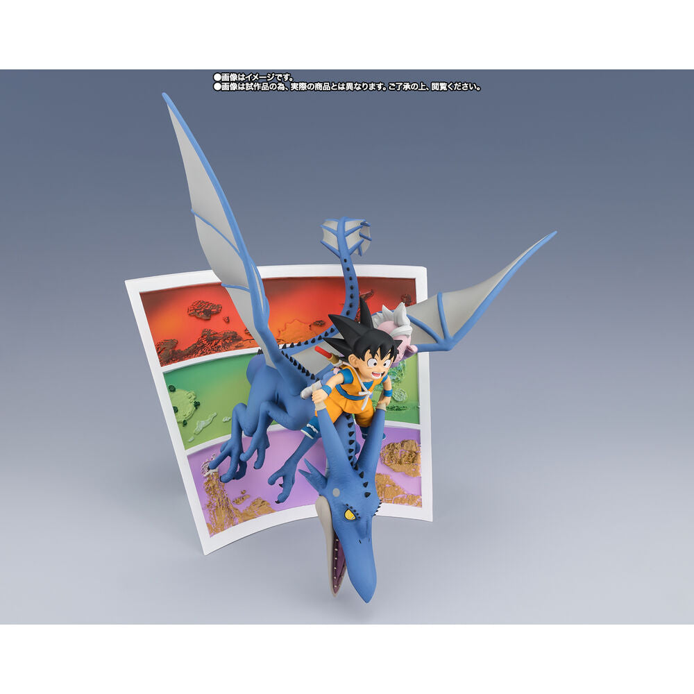 Figura Figuarts ZERO de Son Goku y Supreme Kai sobre un dragón azul - 2
