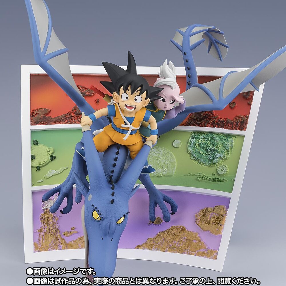 Figura Figuarts ZERO de Son Goku y Supreme Kai sobre un dragón azul - 7