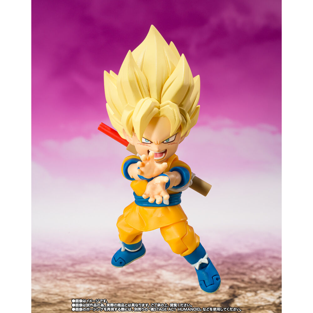 Figura articulada de Son Goku Super Saiyan de Dragon Ball DAIMA