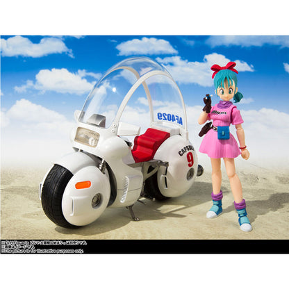 Moto de Bulma Hoipoi Capsule No. 9 blanca con asiento rojo - 2
