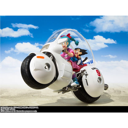 Moto de Bulma Hoipoi Capsule No. 9 blanca con asiento rojo - 3