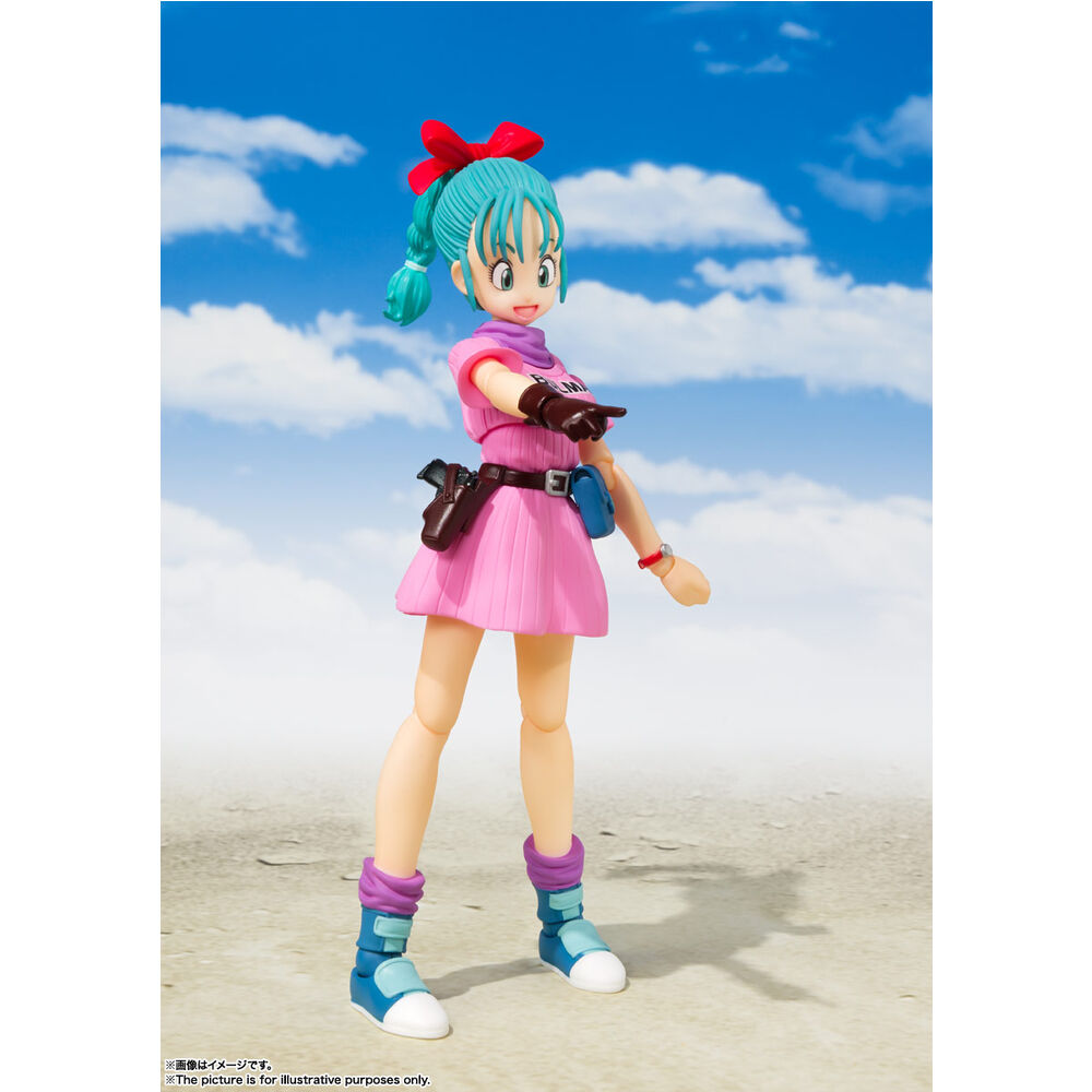 Figura articulada S.H.Figuarts de Bulma con vestido rosa - 2