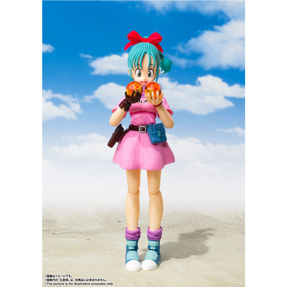 Figura articulada S.H.Figuarts de Bulma con vestido rosa - 4