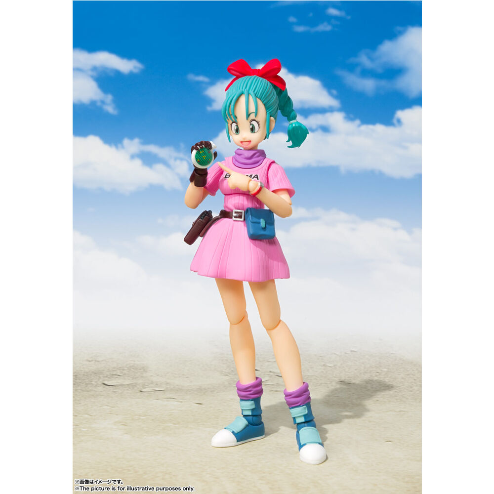 Figura articulada S.H.Figuarts de Bulma con vestido rosa - 5