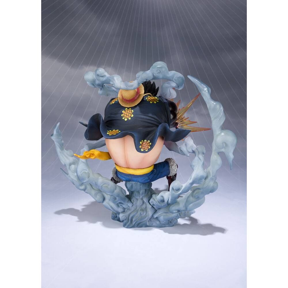 Figura Figuarts Zero de Luffy en Gear 4 ejecutando Leo Bazooka - 3