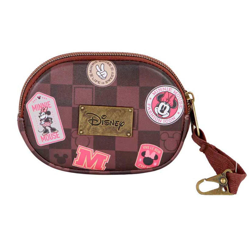 Monedero Minnie Mouse Disney marrón con mosquetón - 2