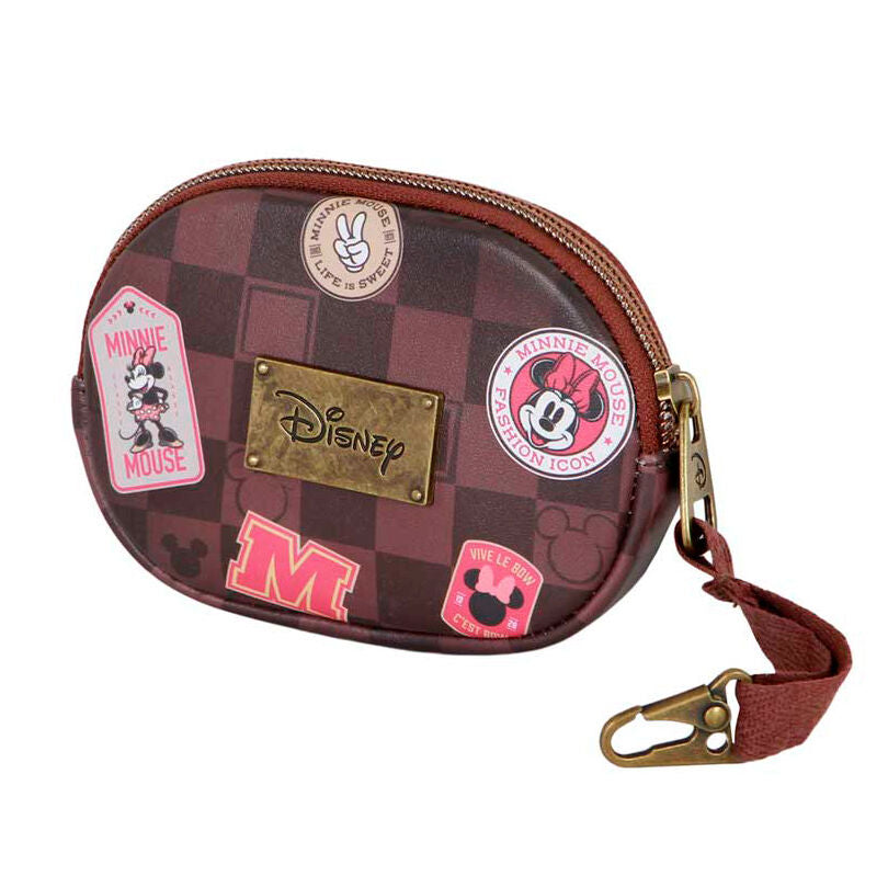 Monedero Minnie Mouse Disney marrón con mosquetón - 3