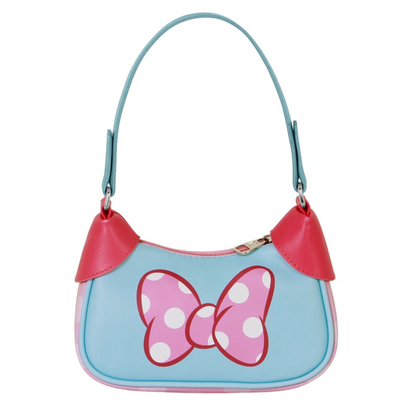 Bolso rosa Ribbon de Minnie Disney con lunares y asa azul - 2