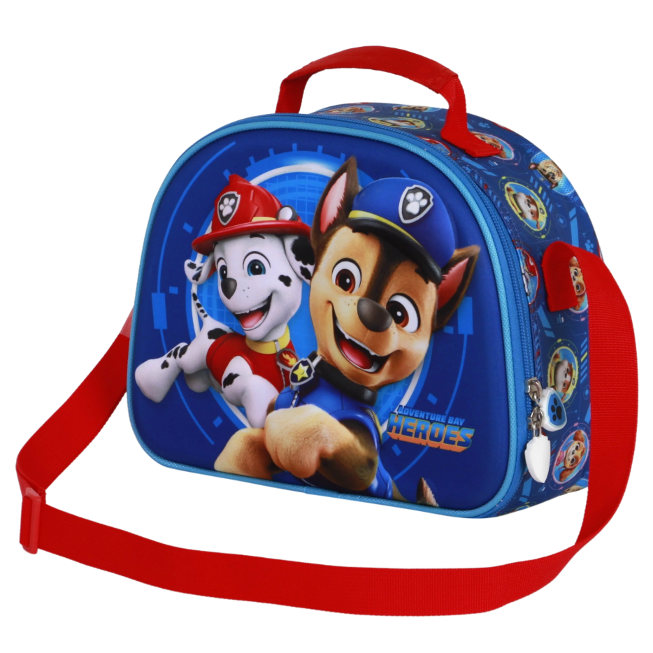 Bolsa portameriendas 3D de Paw Patrol con Chase y Marshall