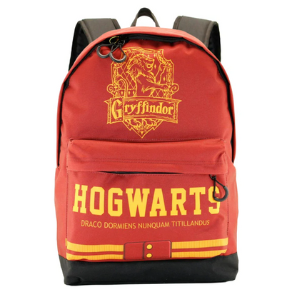 Mochila roja de Harry Potter Gryffindor con escudo y bolsillo frontal - 5